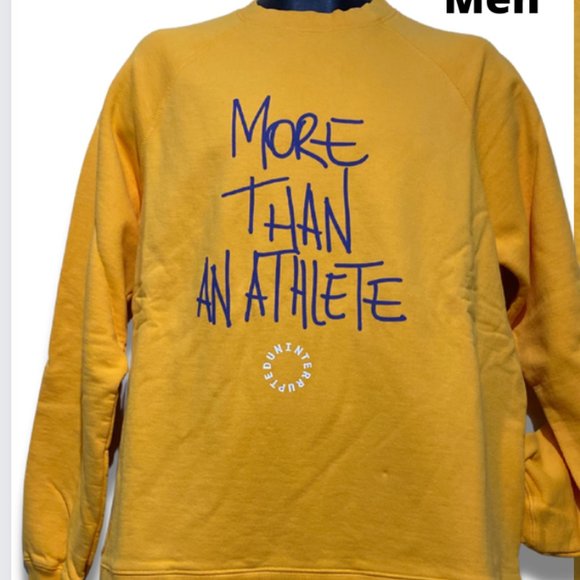 Uninterrupted Men's Yellow Long Sleeve Round Neck Sweatshirts Size XL(LIKE NEW) - Picture 2 of 6